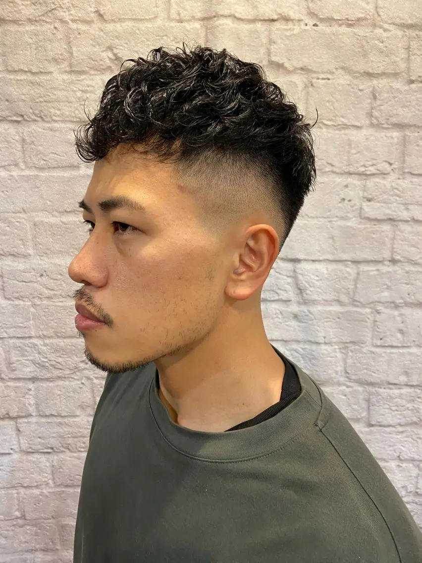 ショート カラー パーマ ヘアアレンジ メンズ 💈メンズ特化 副店長松浦一聖💈のヘアスタイル