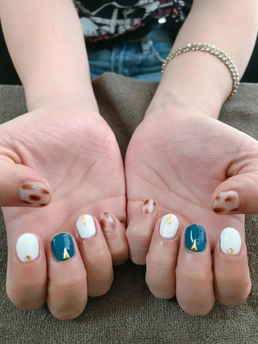 ネイル 持ち込み ショートネイル ハンドネイル Masuko Yasukaのネイルデザイン