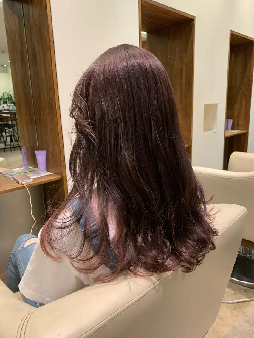 ロング カラー 【完全個室】髪質改善 暖色カラー/山崎唯奈のヘアスタイル
