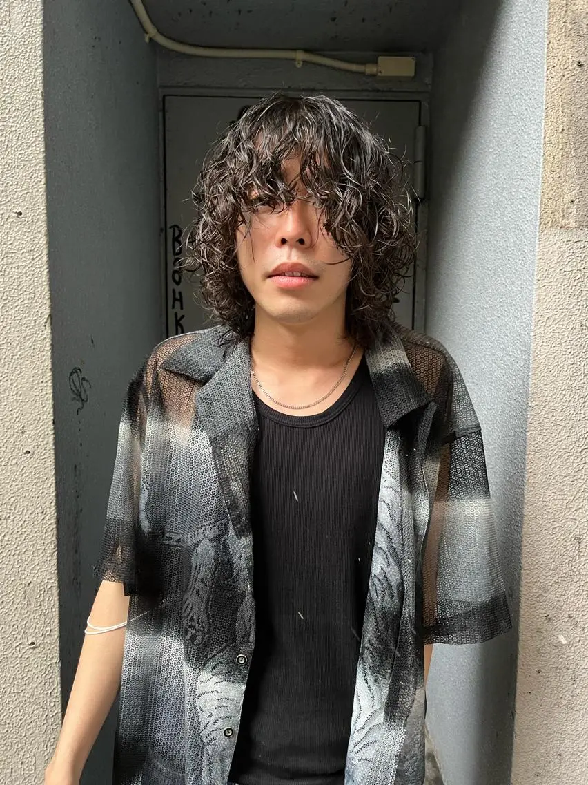 ミディアム カラー パーマ ヘアアレンジ メンズ ヘアカラー トリートメント 💎髪質改善特化💎 RUITOのヘアスタイル