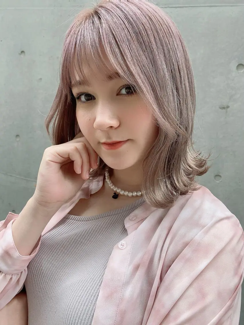 ミディアム カラー ヘアアレンジ ✨艶髪✨ 奈須晴香のヘアスタイル