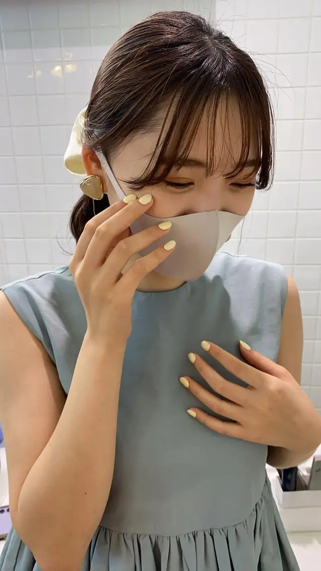ネイル 顔周りカット/透明感 カラー✂️MEIのヘアスタイル