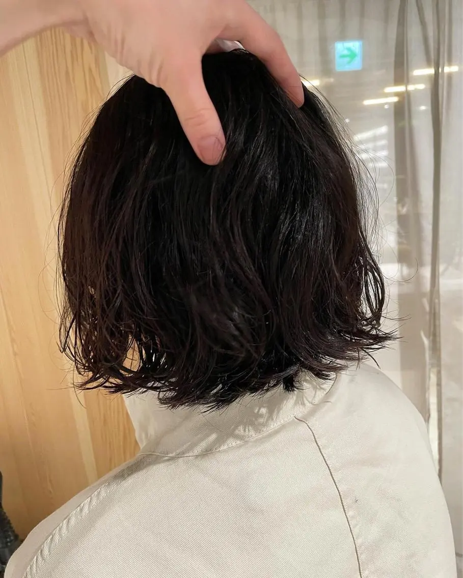 ショート パーマ 吉田一輝 外国人パーマのヘアスタイル
