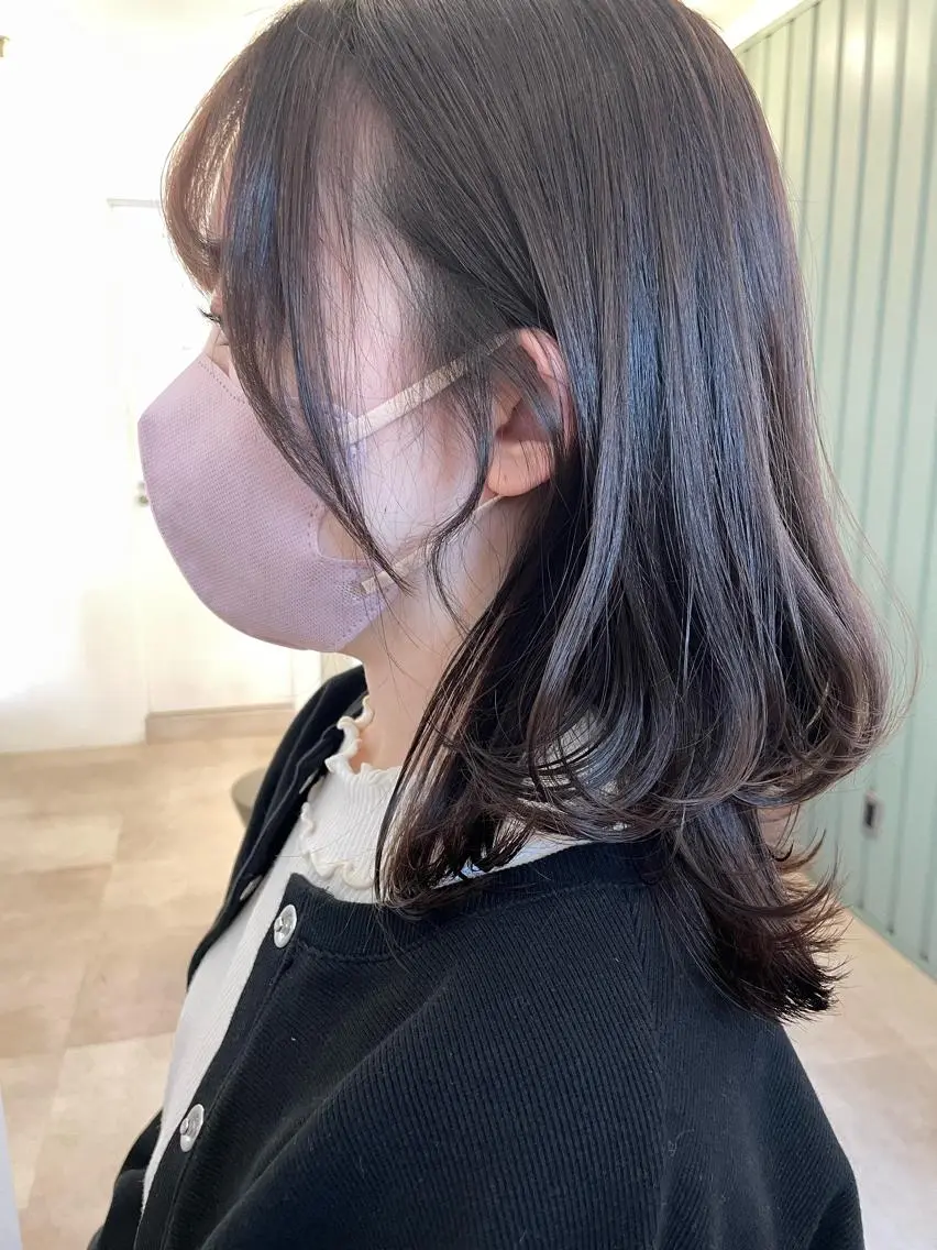 セミロング 💘韓国レイヤー上 品カラーruru💘のヘアスタイル