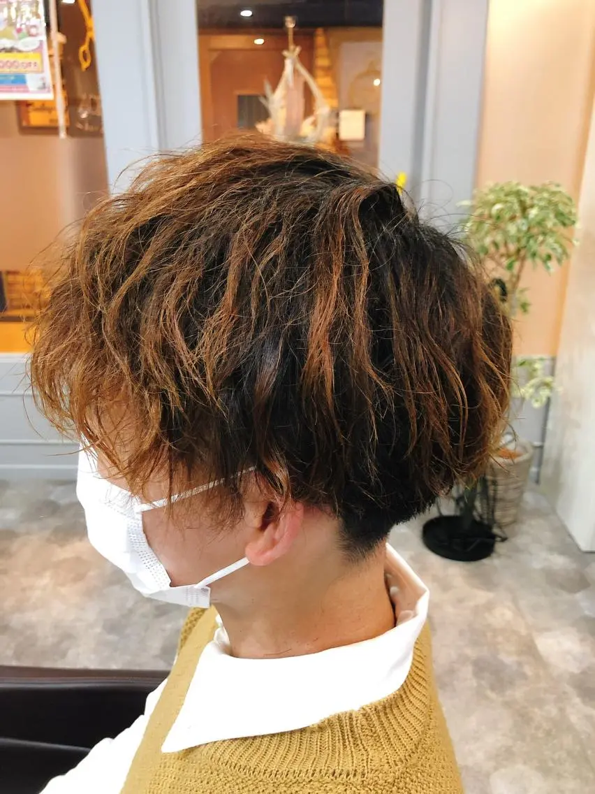 パーマ メンズ カット パーマ hair care ACRO店長 谷のヘアスタイル