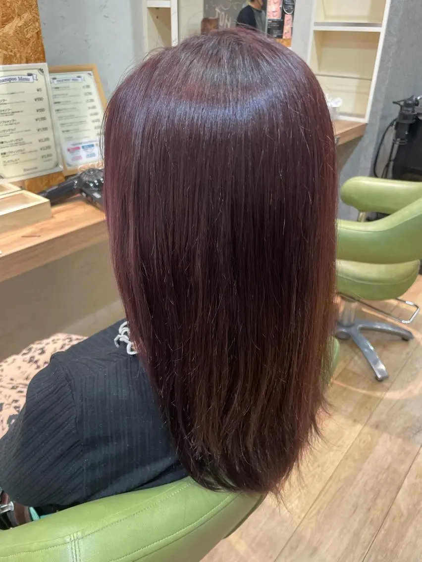 セミロング カラー バイオレットカラー 髪質改善/Bloss om🌷高橋沙衣のヘアスタイル