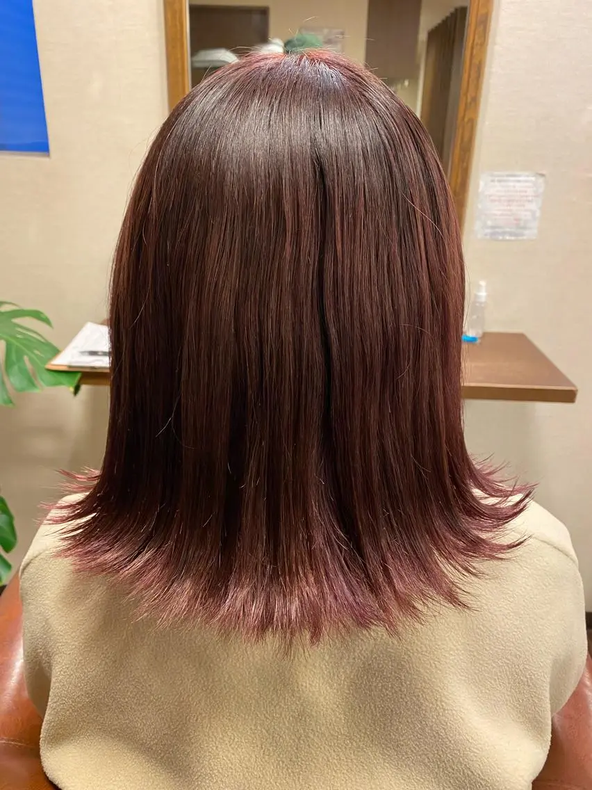 ミディアム カラー liL hair サトウリョウタのヘアスタイル