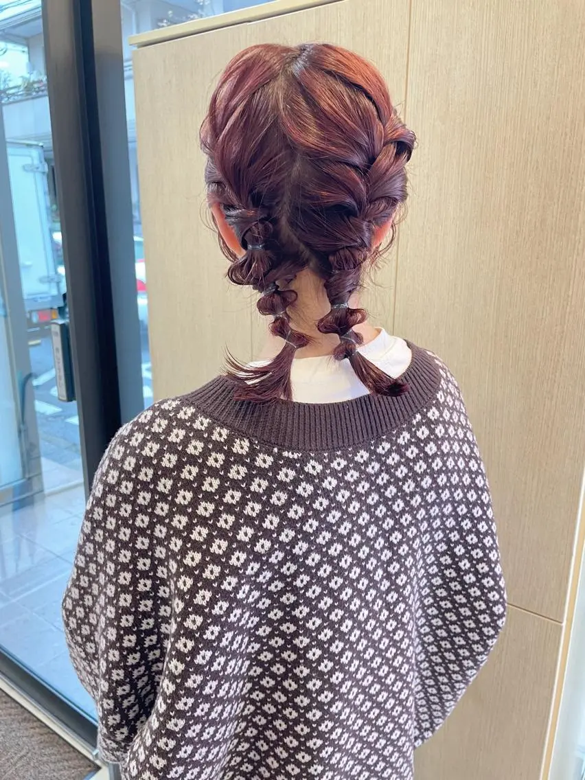 ヘアアレンジ 結婚式・ブライダル カット ヘアカラー 【ボブ/個室サロン】 癒し空間mimuraのヘアスタイル