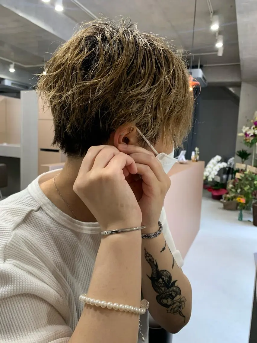 パーマ ボブパーマコテ巻き風 パーマNo1深江秀平のヘアスタイル