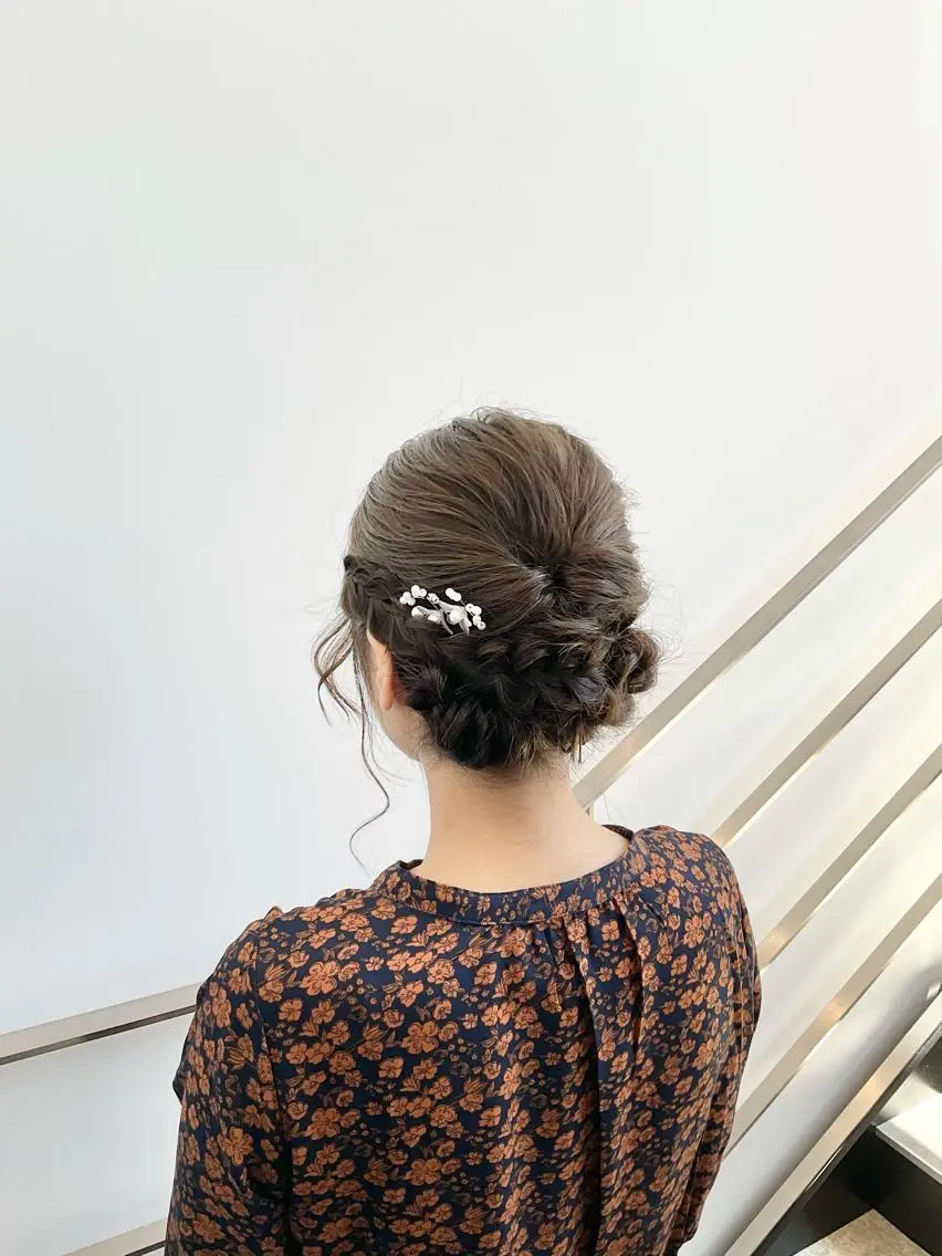 ミディアム ヘアアレンジ ヘアセット yoshi ☆のヘアスタイル