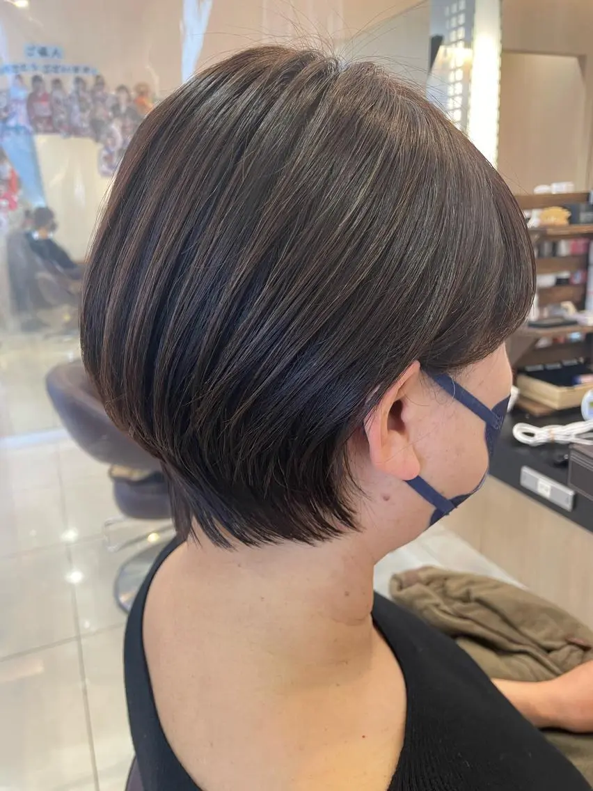 ショート カラー ヘアアレンジ カット ヘアカラー トリートメント リリー /Men's/パーマのヘアスタイル