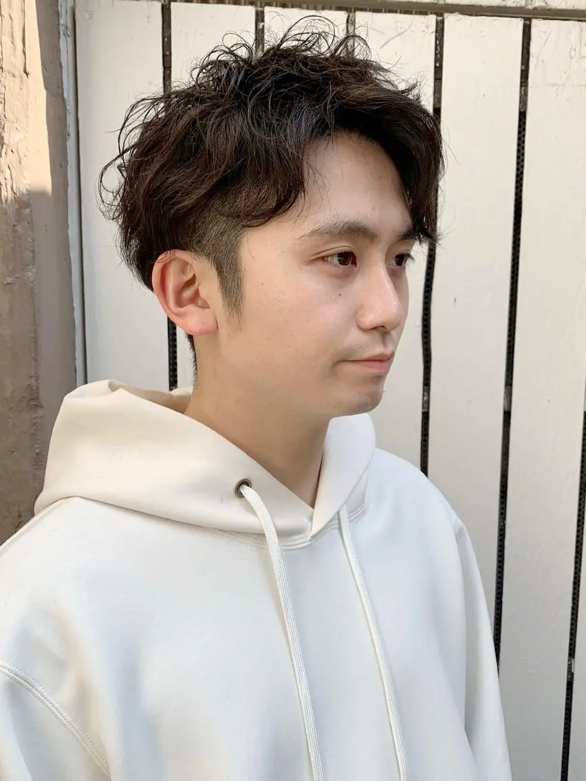 パーマ メンズ メンズパーマ ニュアンスパーマ カット パーマ 深沢 秀のヘアスタイル