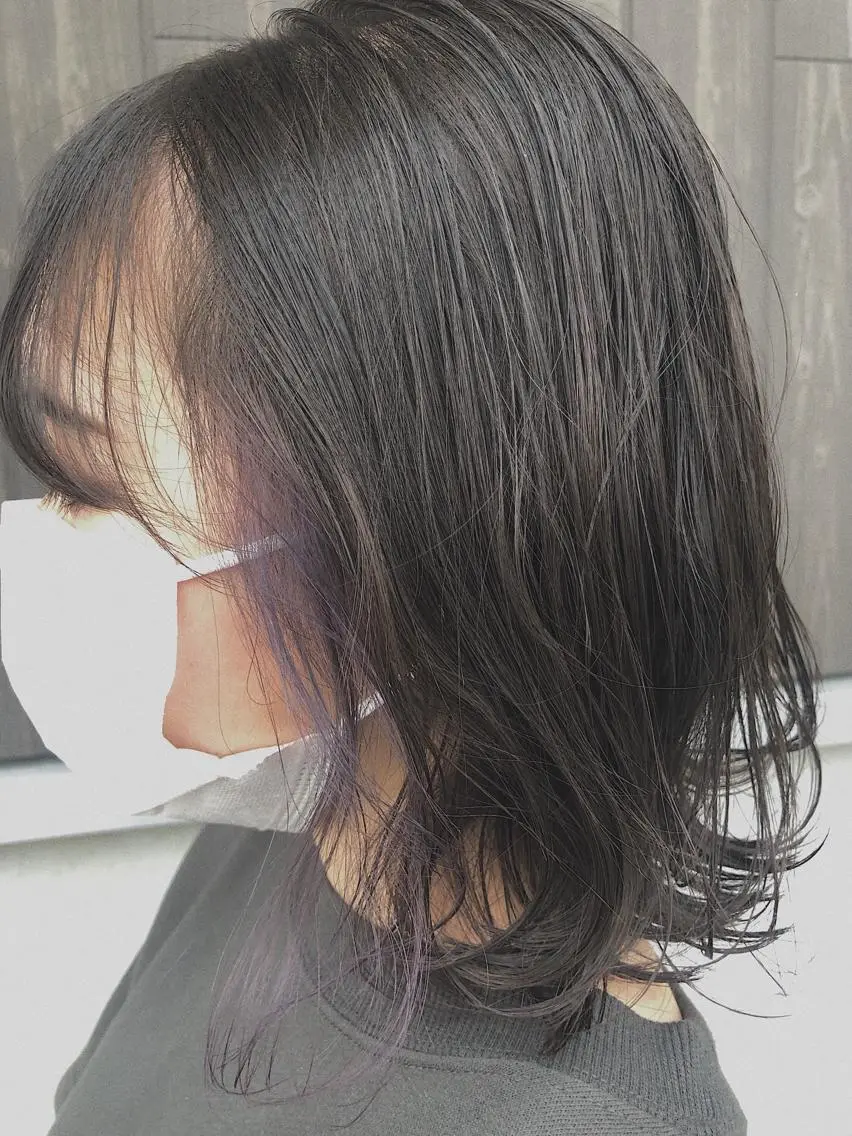 ミディアム カラー ハイライトカラー ハイライト カット ヘアカラー トリートメント NAKAGAWA YUICHIのヘアスタイル