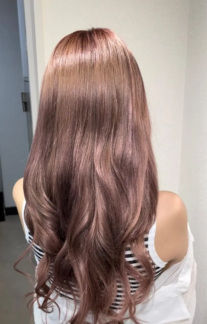 ロング エクステ ブリーチカラー🎀 エクステmiinaのヘアスタイル