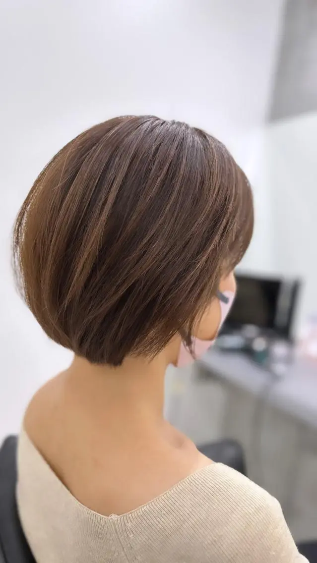 カラー ハイライトカラー 表参道美容師 ぶんじのヘアスタイル