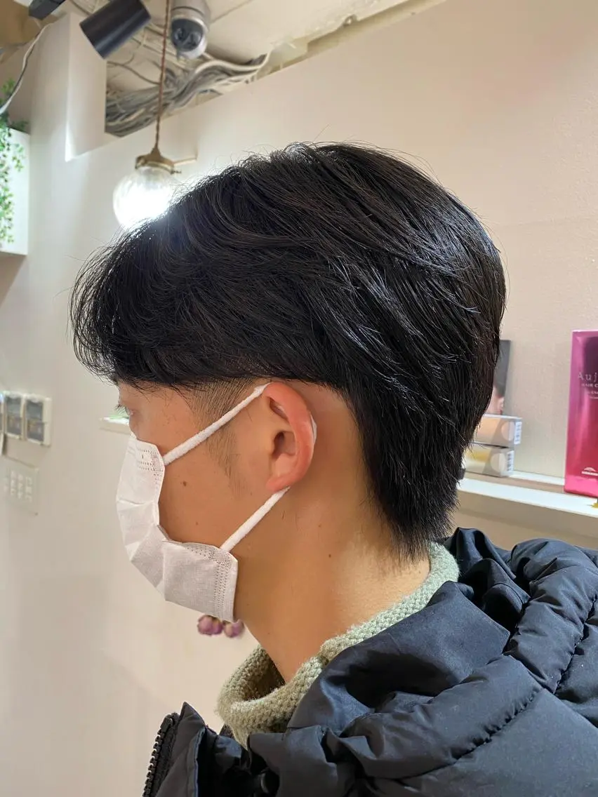 ショート パーマ メンズ センターパート カット パーマ メンズカットパーマ ✂️ JOYAのヘアスタイル