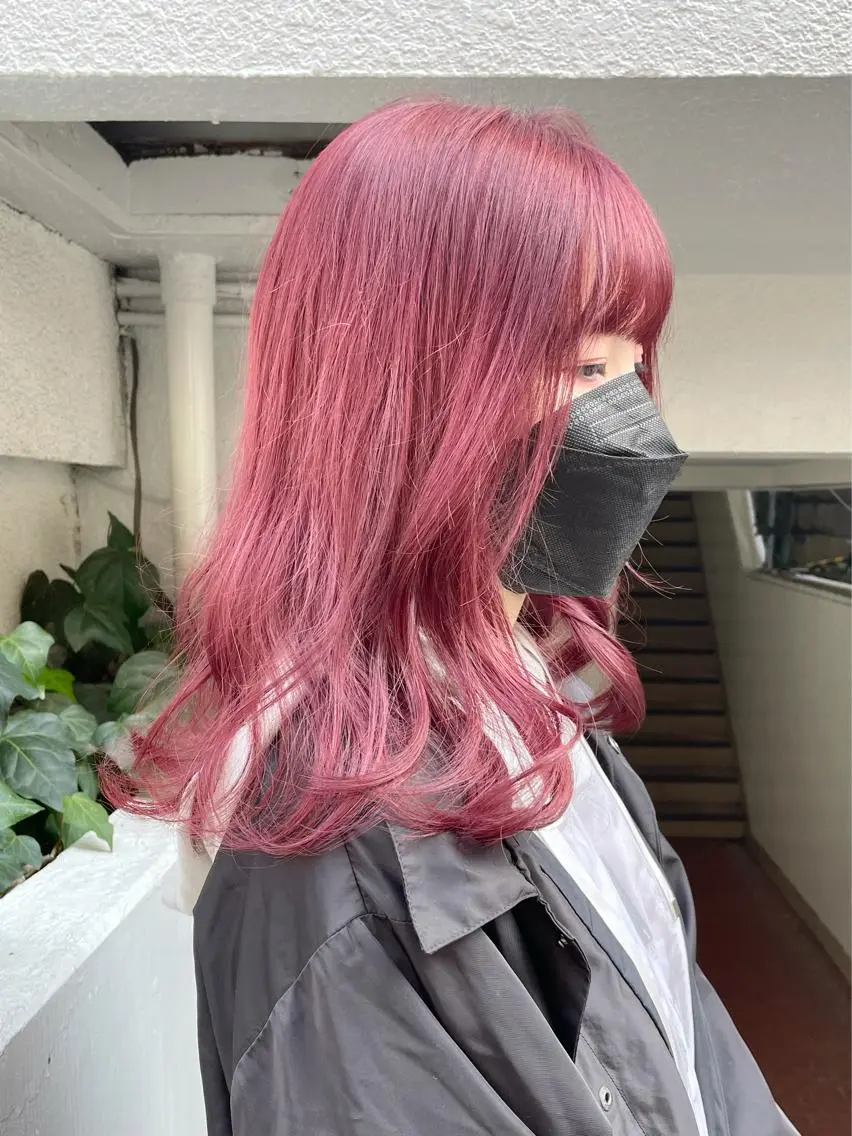ミディアム カラー ヘアアレンジ ヘアカラー トリートメント ヘアセット 憧れの艶ハイトーンへ 🌙サイダサキのヘアスタイル