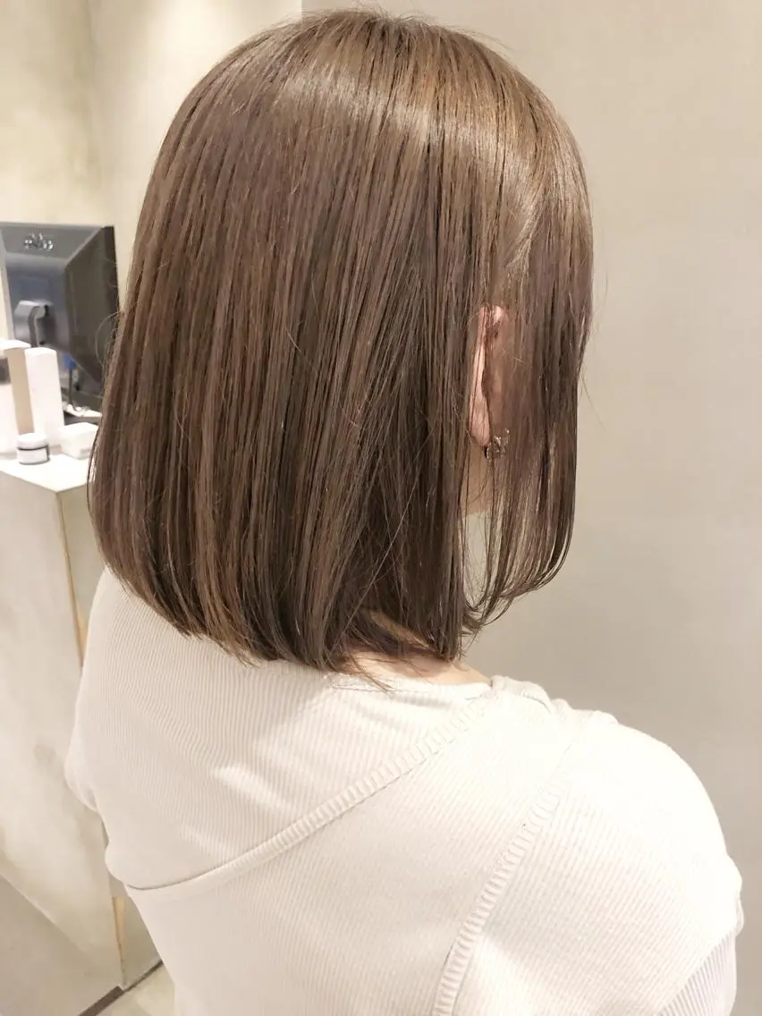 ショート カラー ヘアアレンジ ネイル マツエク・マツパ アッシュ バレイヤージュ ベージュカラー 透明感カラー ダブルカラー カット ヘアカラー 夜23時まで予約🉑 reverieあきらのヘアスタイル