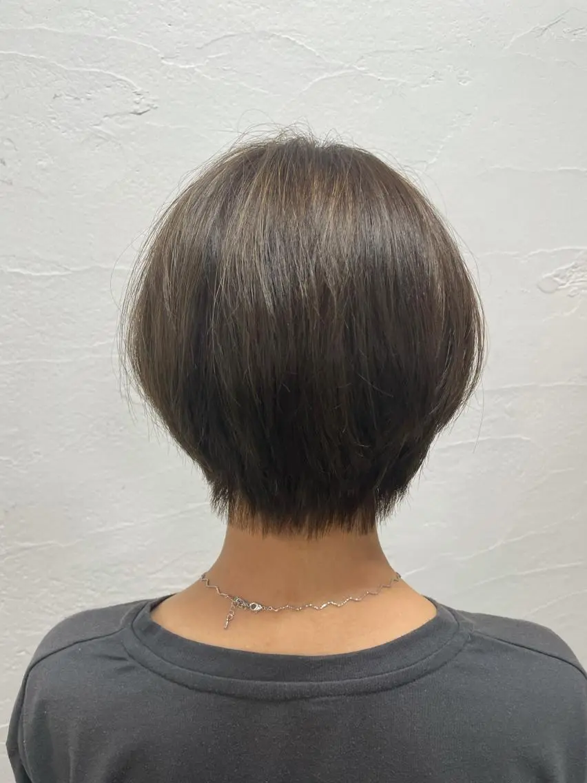 ショート カット ヘアカラー トリートメント ショート/韓国ヘア Moto✂︎のヘアスタイル