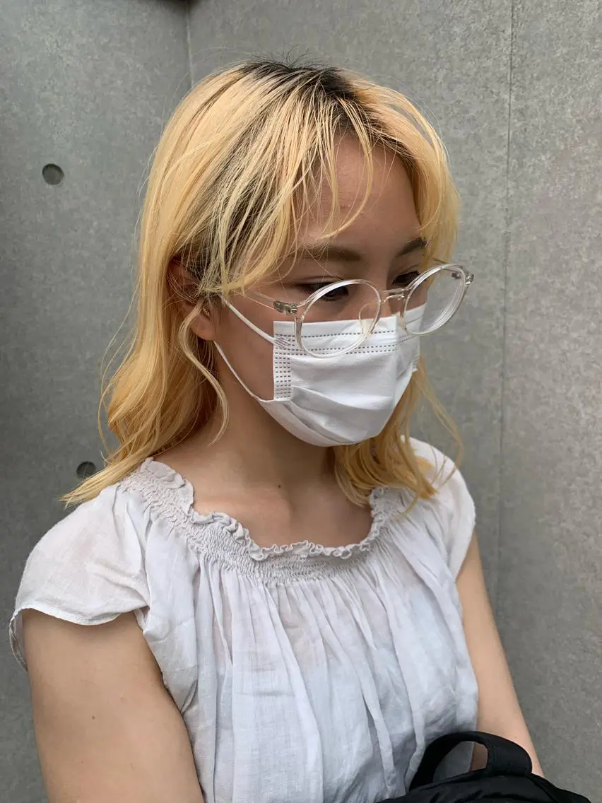ミディアム カラー 鈴木 まりやのヘアスタイル
