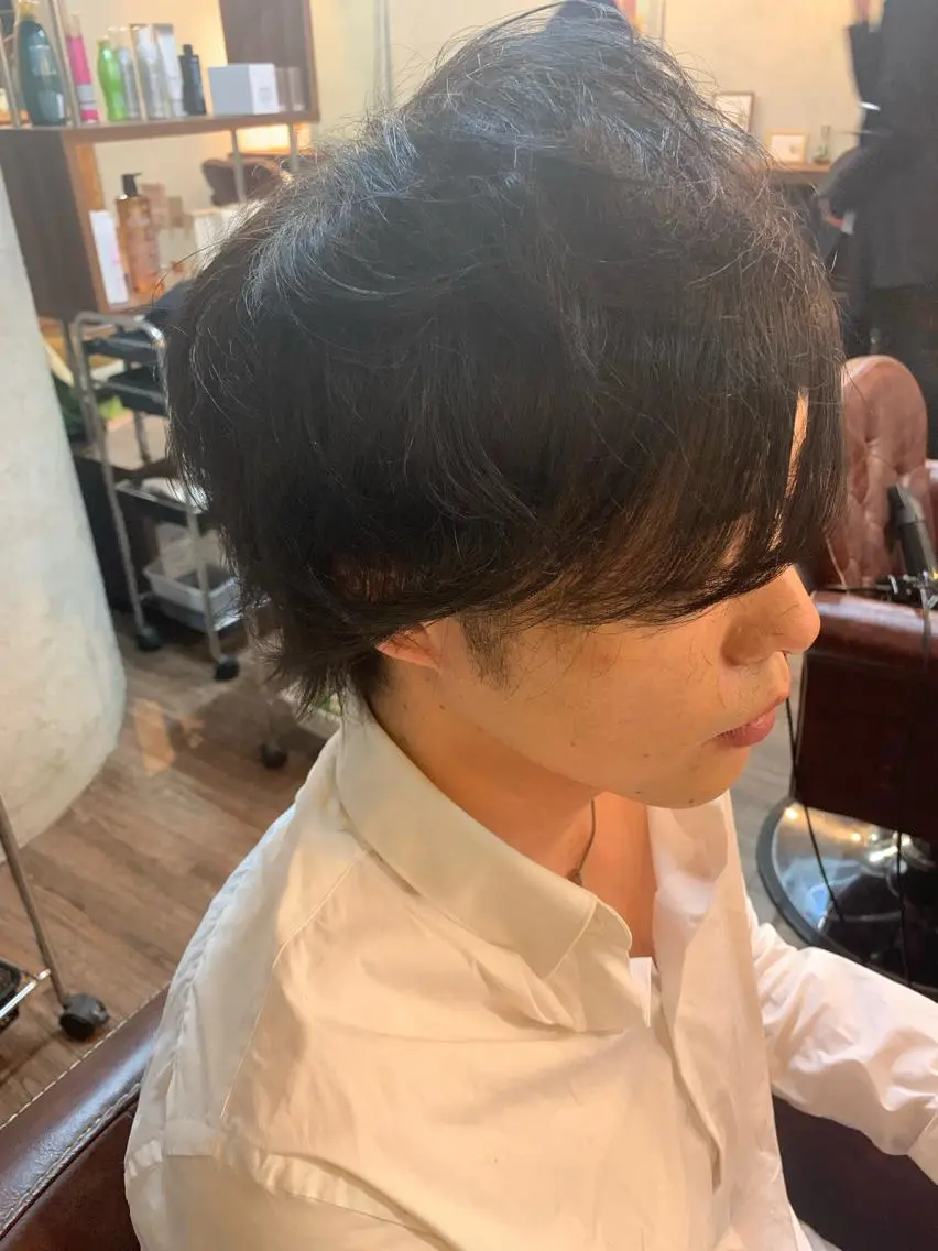 ミディアム カット ヘアセット ✨上村 潤平✨メンズヘア✨のヘアスタイル