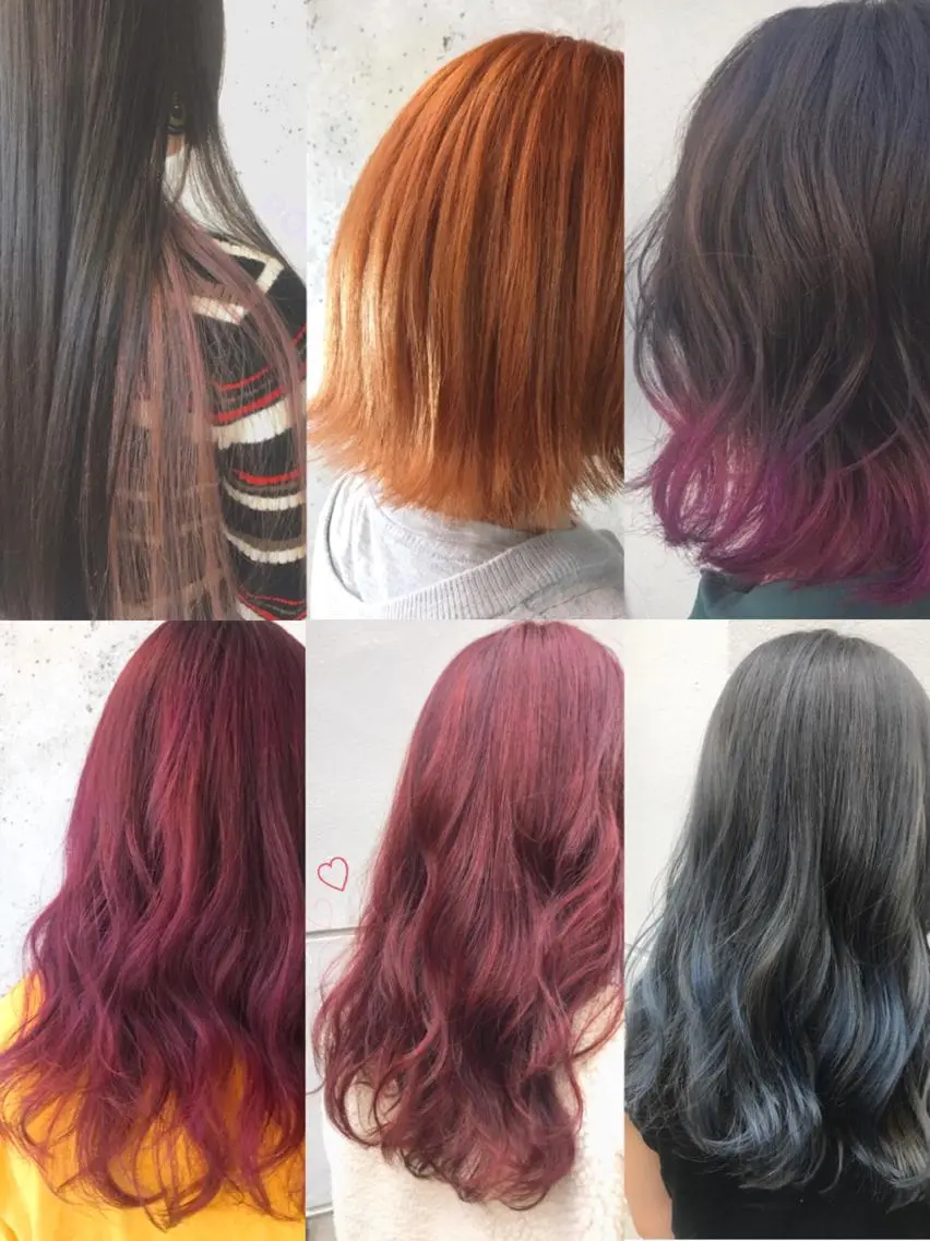ロング カラー ダブルカラー にった みずきのヘアスタイル