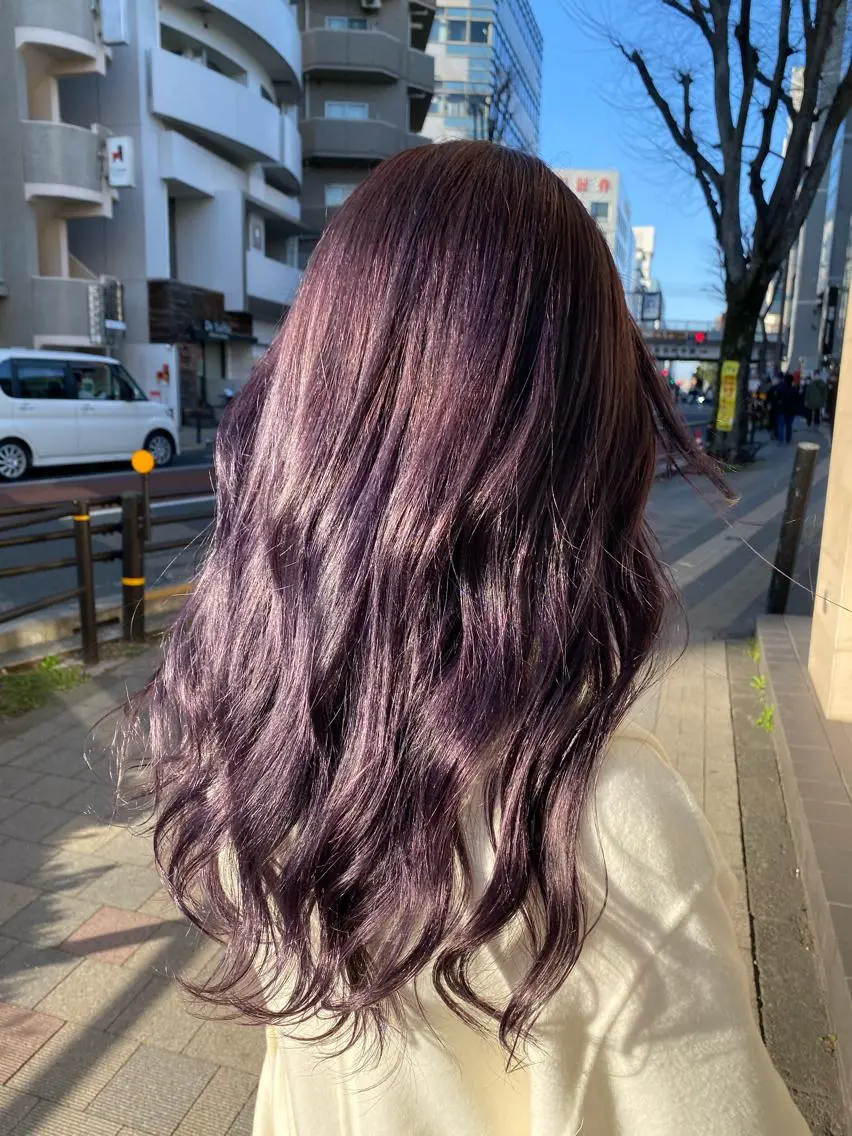 ロング カラー ヘアアレンジ TSUNA 🌙 Lim 五反田のマツエク・マツパデザイン