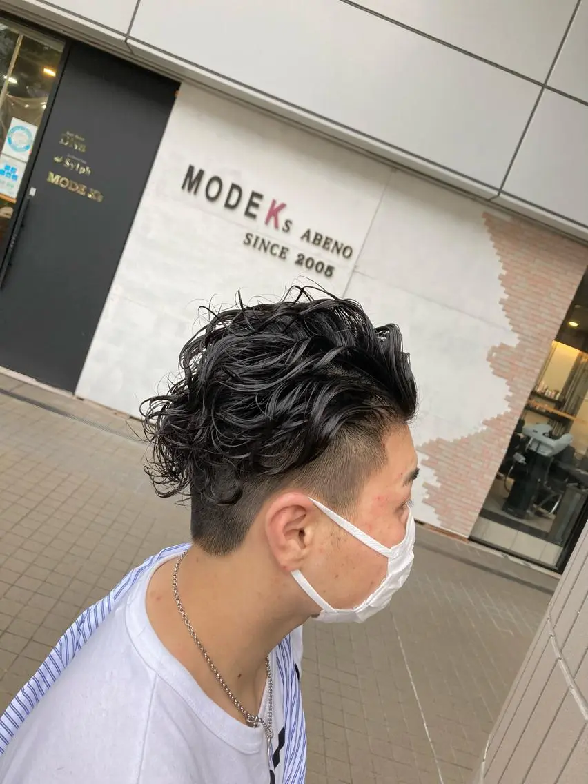 パーマ メンズ メンズパーマ スパイラルパーマ カット パーマ トリートメント SHAFT Ieiriのヘアスタイル