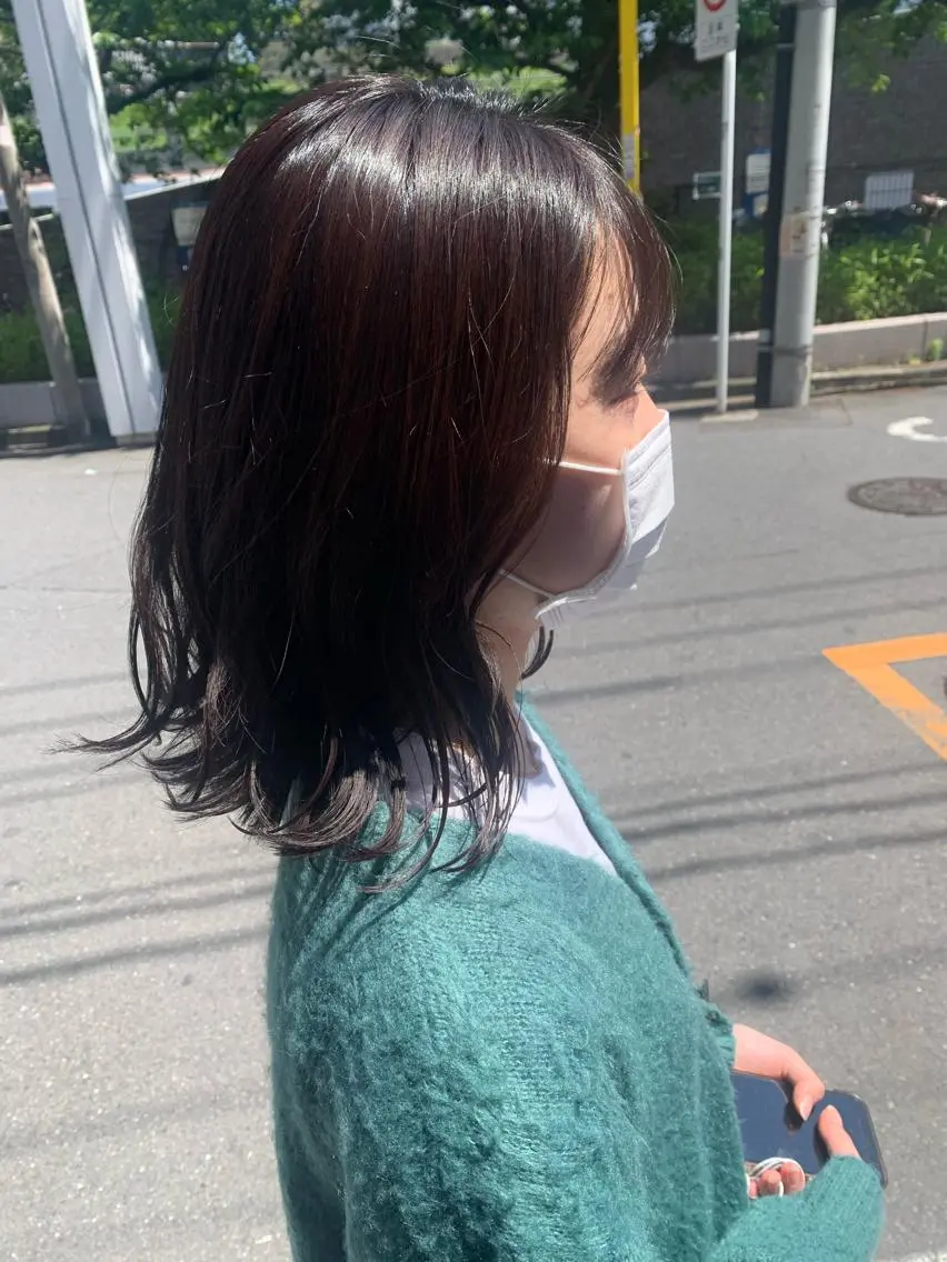 ミディアム カラー 💖クボ モモ💖のヘアスタイル