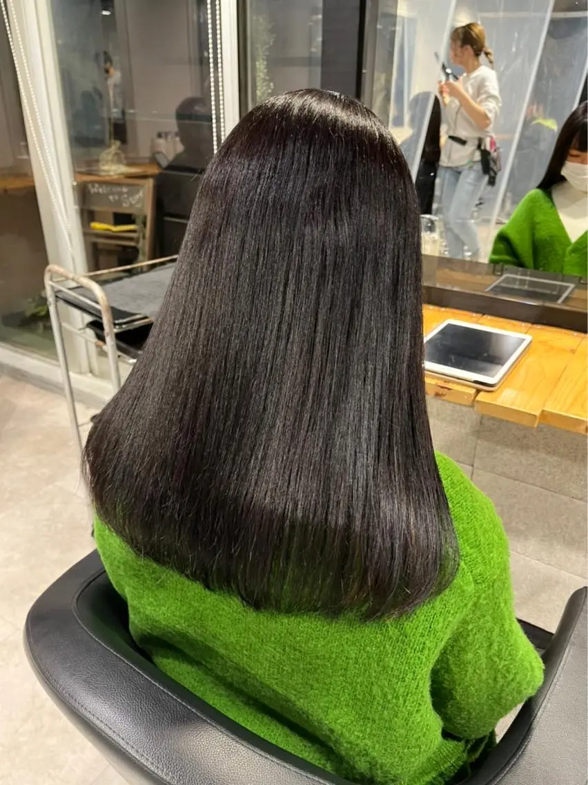 ロング トリートメント NANAMI🩵 大人可愛い韓国ヘアのヘアスタイル