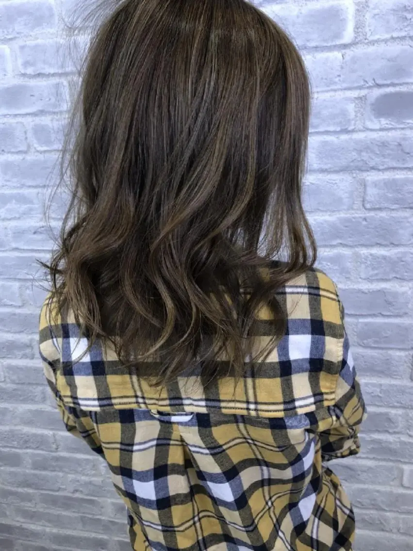 カラー セミロング 髪質改善/レイヤー Chere狭山のヘアスタイル