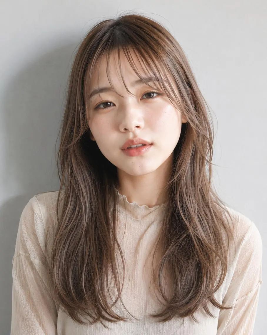 ロング カラーモデル募集☆ 山村梨香のヘアスタイル