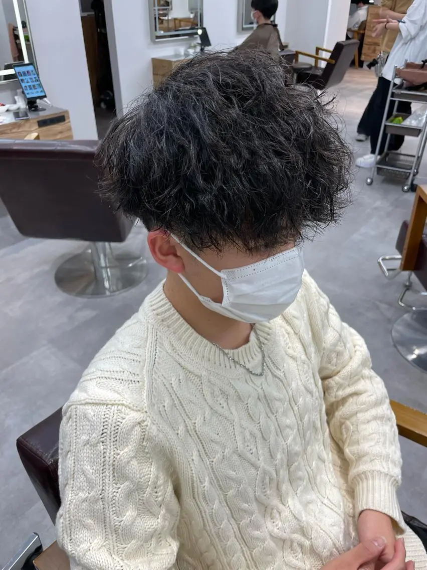 ショート パーマ ヘアアレンジ メンズ カット パーマ ヘアセット 🔥メンズ特化🔥 木村 祐太のヘアスタイル