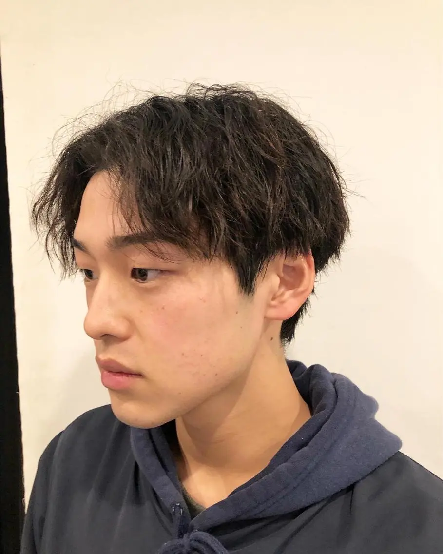 パーマ ヘアアレンジ メンズ カット パーマ トリートメント ヘアセット メンズ特化✂️栗原 侑也のヘアスタイル