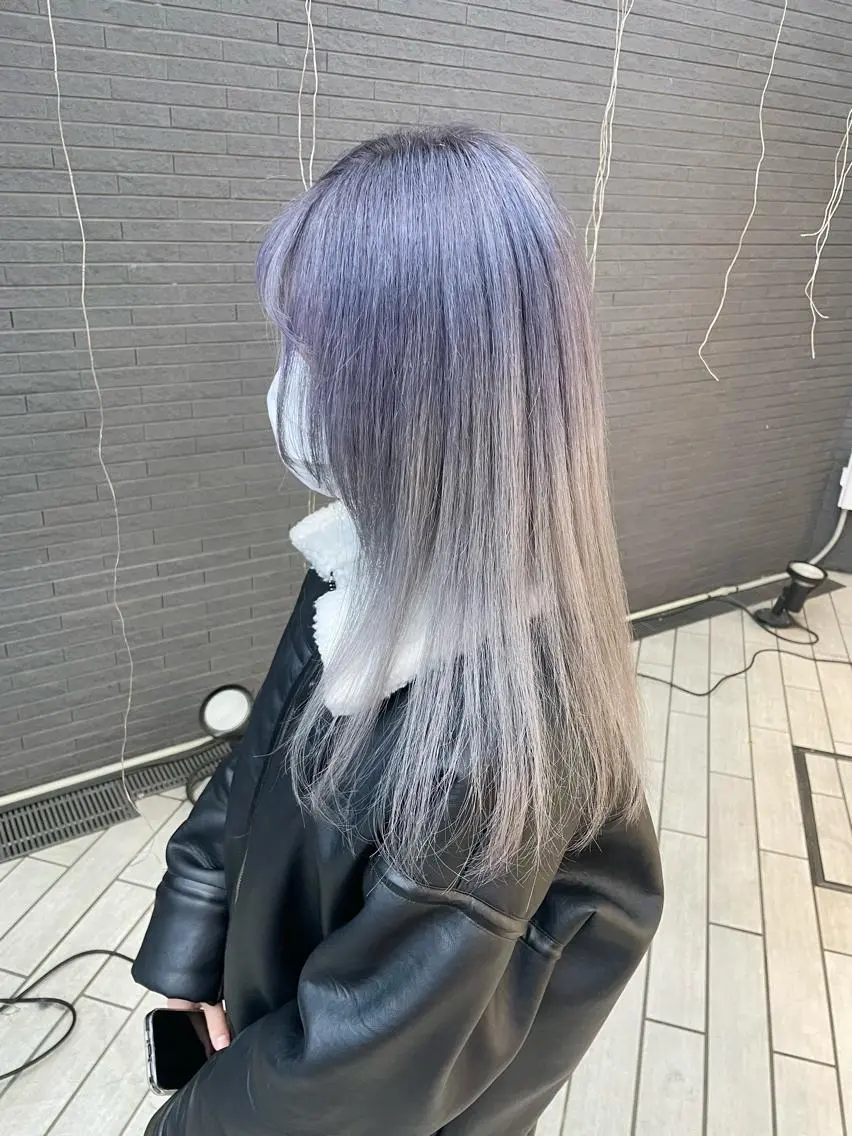ロング カラー ヘアアレンジ 🎀透明感カラー 韓国ヘア🎀mahoのヘアスタイル