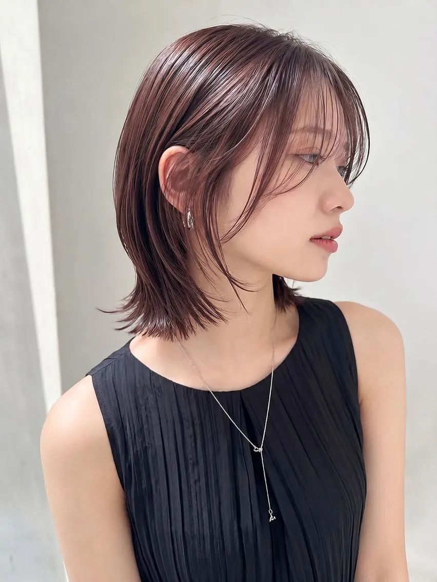ミディアム カラー ヘアカラー トリートメント ラフパーマ🤎ベージ ュカラー🤎annaのヘアスタイル