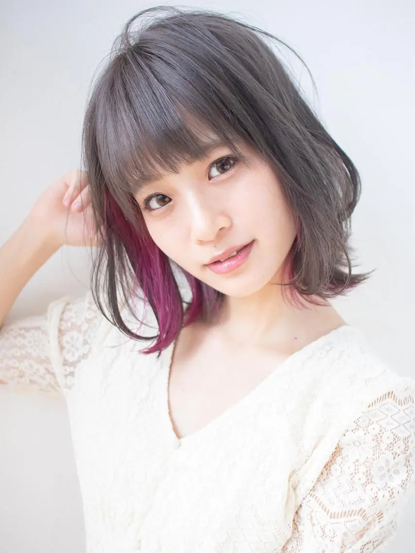 ショート カラー インナーカラー ヘアカラー トリートメント 髪質改善×艶髪 斉藤 勝のヘアスタイル