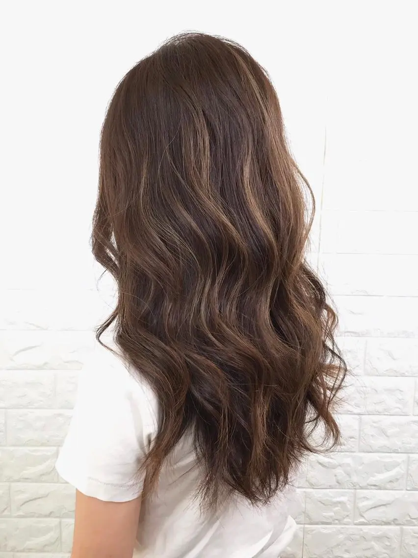 ロング カラー 髪質改善縮毛矯正 美容師✂️山崎竜二のヘアスタイル