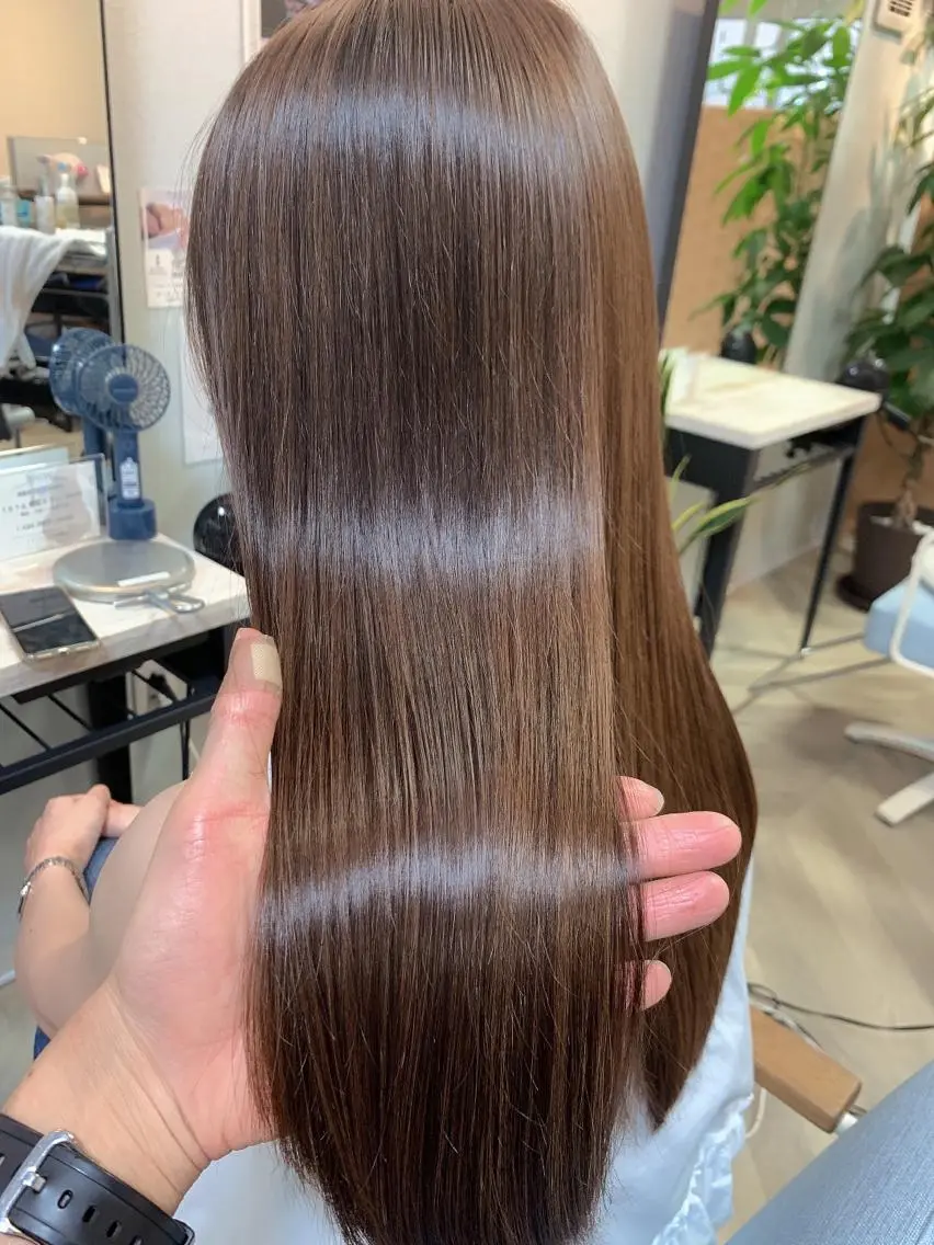ロング カラー ブリーチ 髪質改善 トリートメント カット ヘアカラー トリートメント Beach 代表 KENTAのヘアスタイル