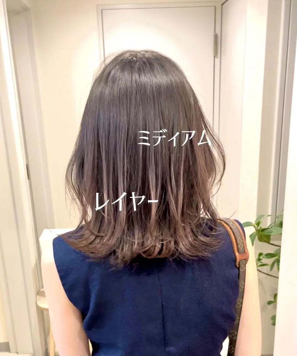 ミディアム 美容室sand 横浜のヘアスタイル