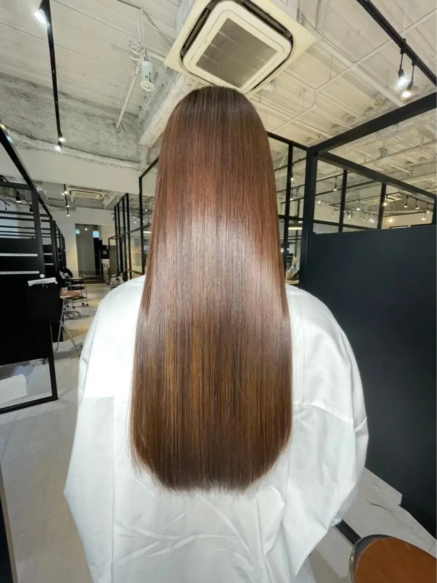 ロング カット 縮毛矯正 髪質改善IENA店長 小泉拓のヘアスタイル