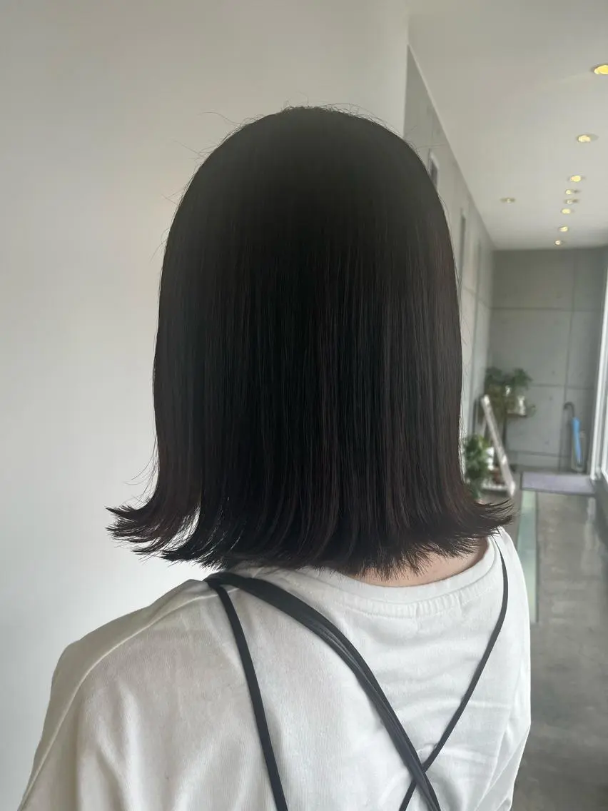 ミディアム おせ ちさとのヘアスタイル