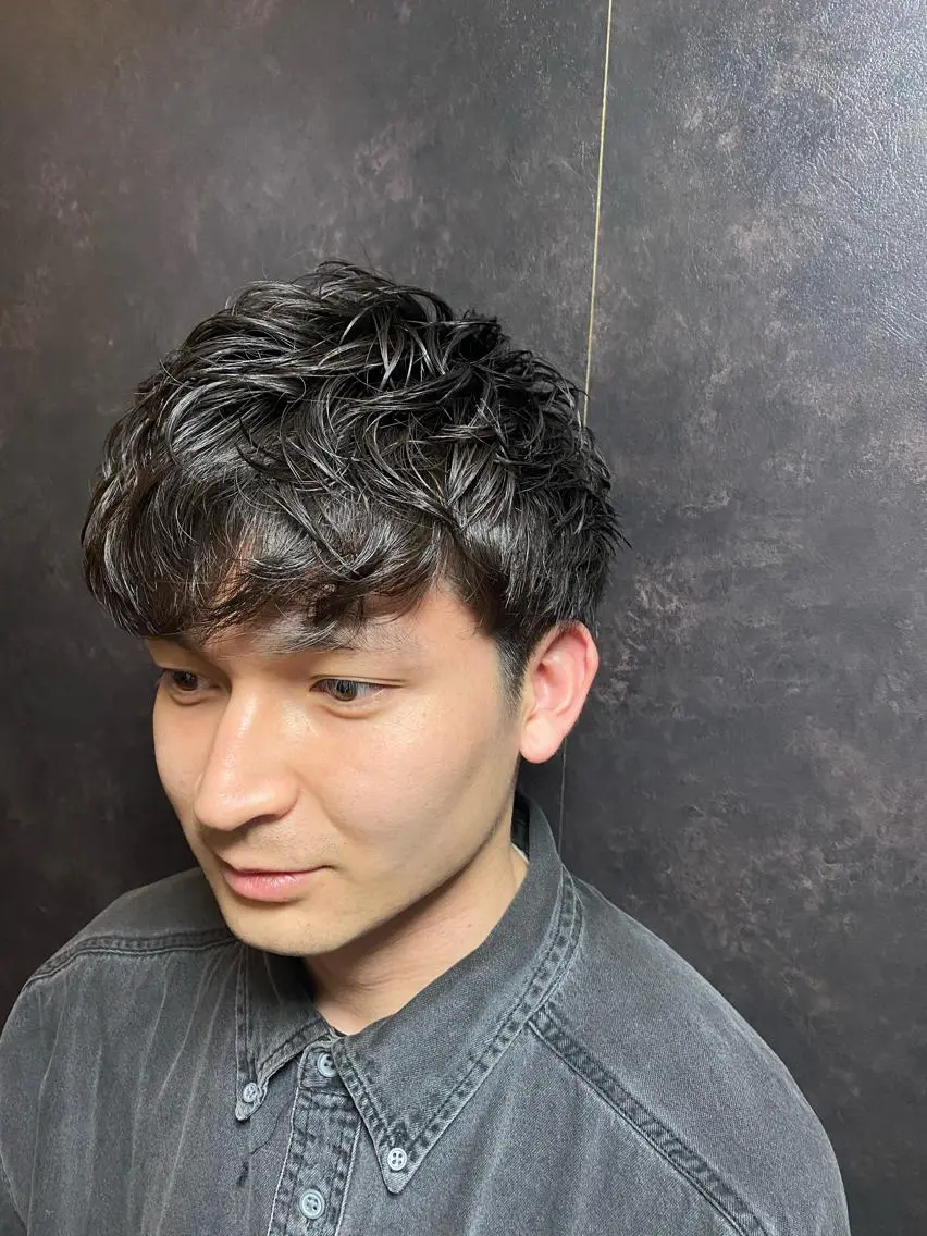 パーマ メンズ メンズパーマ 成田 知佳のヘアスタイル