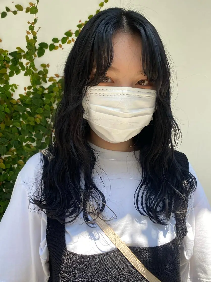 ロング カラー 韓国風ヘア NATSUKI😸 ✂︎南森町美容室のヘアスタイル