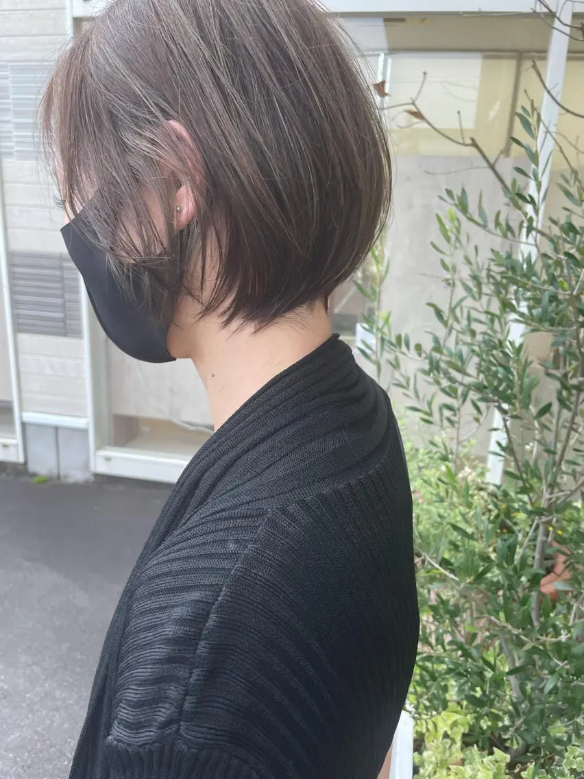 ショート カラー ショートボブ ボブ ショートヘア 鶴岡で縮毛矯正なら お任せ！ハヤシナオミのヘアスタイル