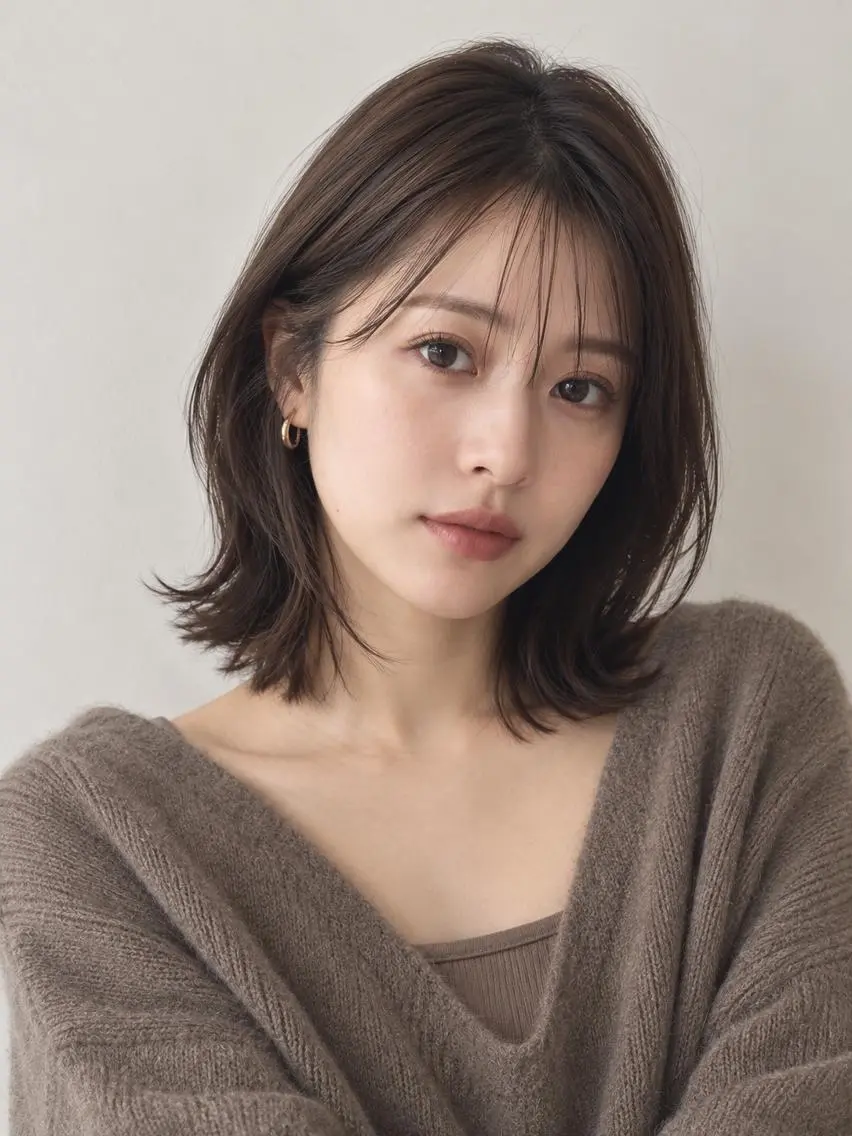 ミディアム カラー ブリーチ ケアブリーチ 透明感カラー ダブルカラー イヤリングカラー カット ヘアカラー トリートメント ヘッドスパ "オトナ髪”/ LAKA TOCCAのヘアスタイル