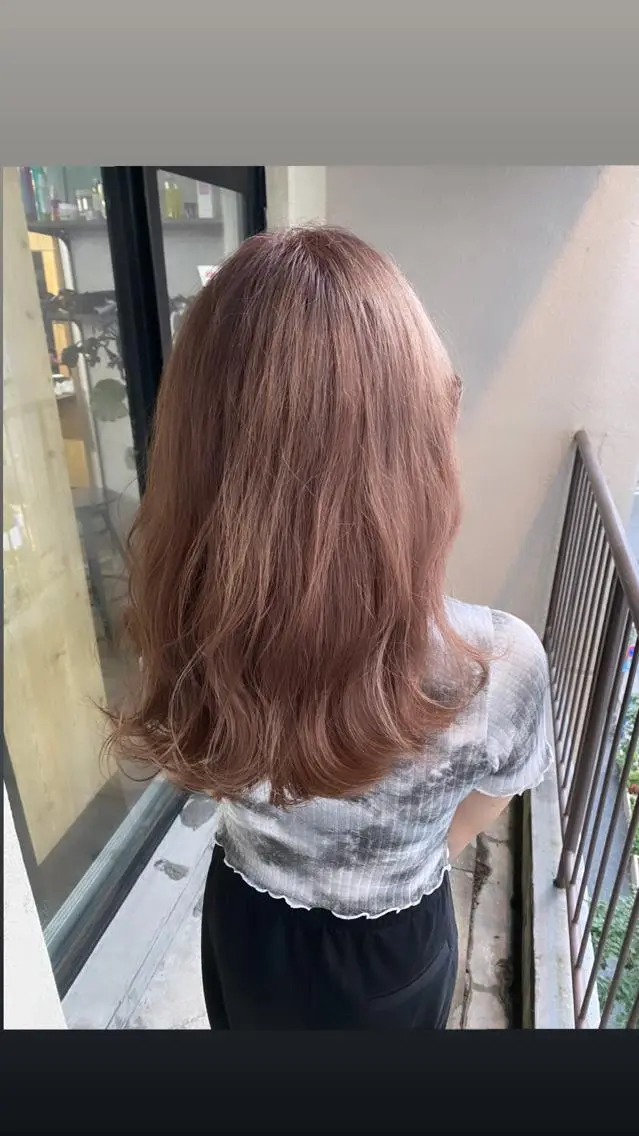 セミロング カラー 髪質改善/レイヤー カット手塚奨のヘアスタイル