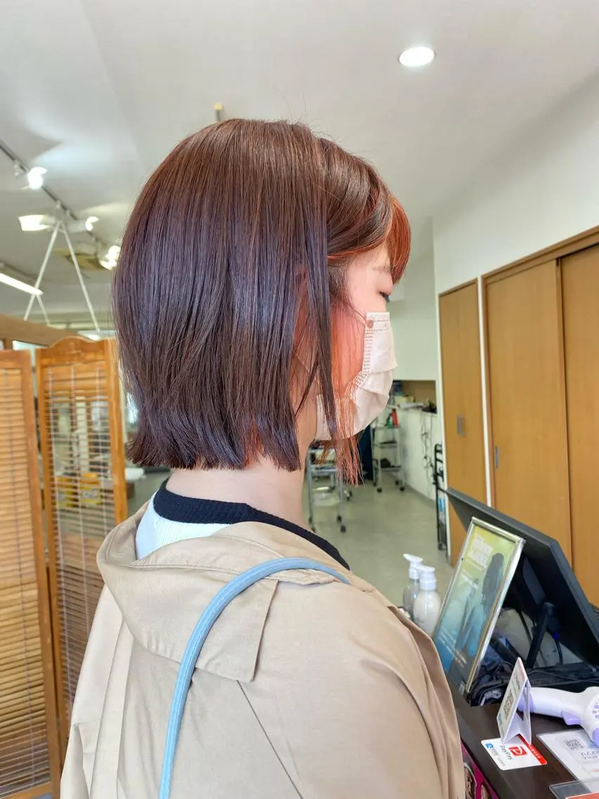 ショート カラー ブリーチカラー🫧 森　凪沙のヘアスタイル
