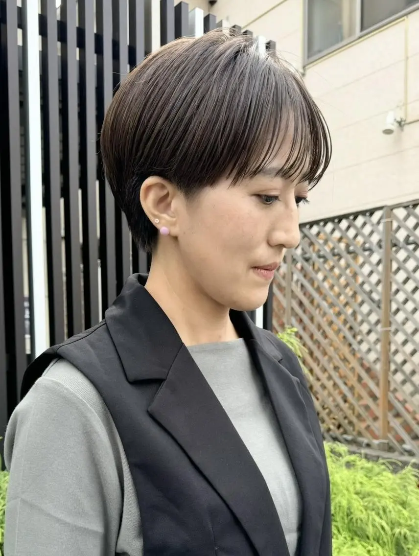 ショート ンジハ えみのヘアスタイル