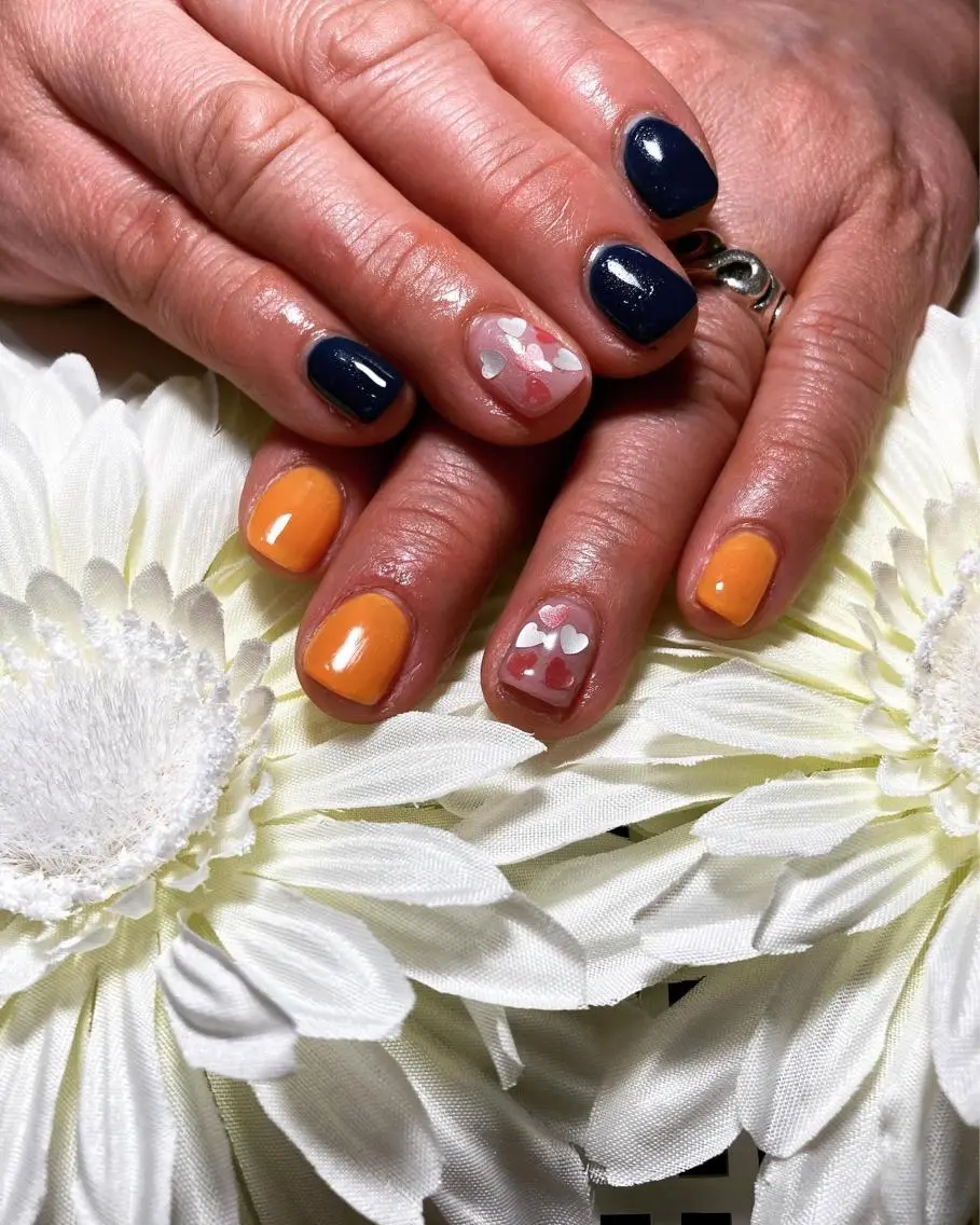 ショート ネイル ハンドネイル フットネイル ✴︎ Delightのネイルデザイン